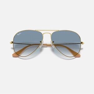 Ray-Ban Gold Aviator Sunglasses
